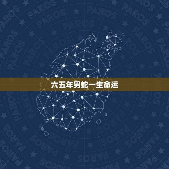 六五年男蛇一生命运，1965年出生男一生命运