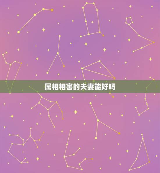 属相相害的夫妻能好吗,夫妻属相相克如何化解 属相相害的夫妻能好吗,夫妻属相相克如何化解