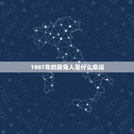 1987年的属兔人是什么命运,兔出生1987 1987年的属兔人是什么命运,兔出生1987