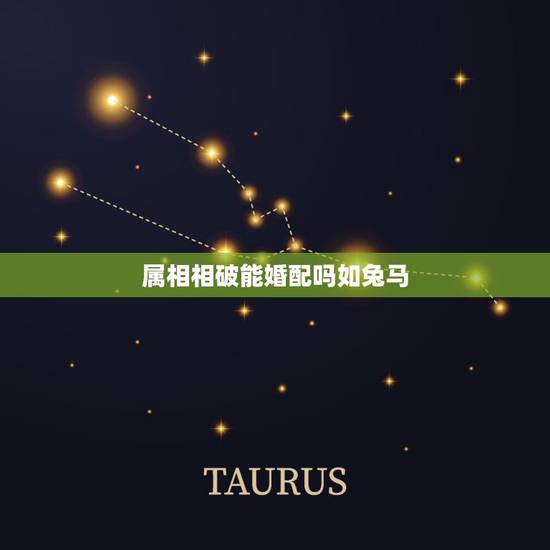属相相破能婚配吗如兔马，属兔和属马婚配如何？