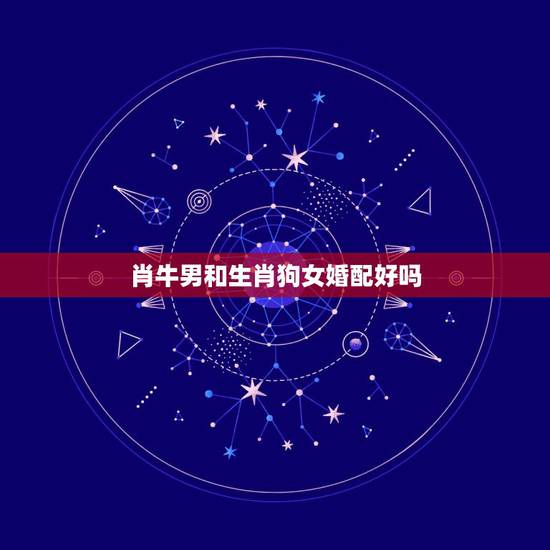 肖牛男和生肖狗女婚配好吗，属牛男和属狗女婚姻怎么样