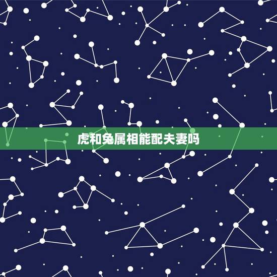 虎和兔属相能配夫妻吗,女属虎男属兔会旺夫吗 虎和兔属相能配夫妻吗,女属虎男属兔会旺夫吗