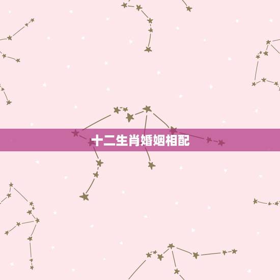 十二生肖婚姻相配，十二生肖男女婚配
