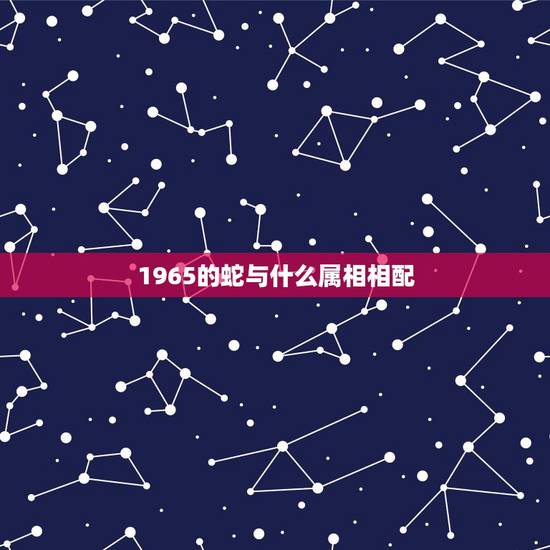 1965的蛇与什么属相相配,65年属蛇的最佳配偶 1965的蛇与什么属相相配,65年属蛇的最佳配偶
