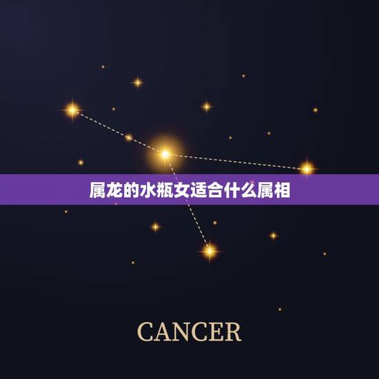 属龙的水瓶女适合什么属相，我的星座是水瓶我属龙我的幸运色是什么色