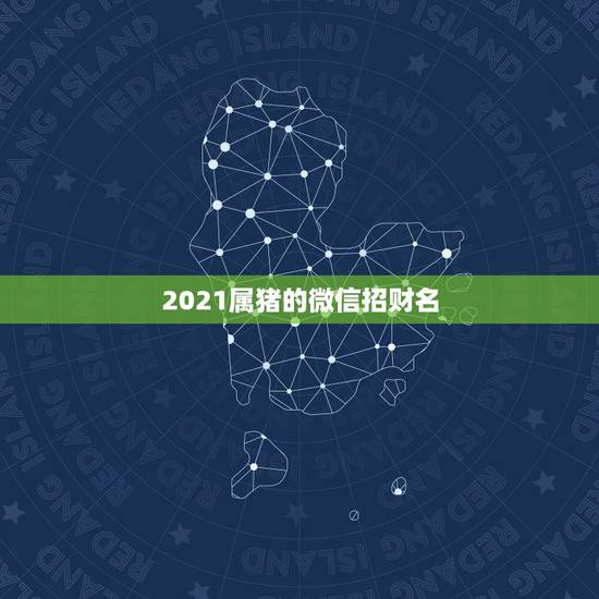 2021属猪的微信招财名，2021女人转运聚财微信名字