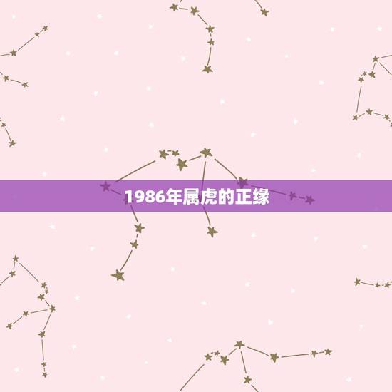 1986年属虎的正缘,86年属虎的最佳配偶 1986年属虎的正缘,86年属虎的最佳配偶