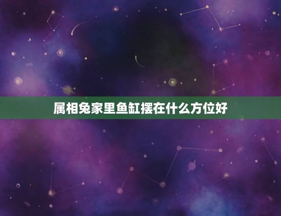 属相兔家里鱼缸摆在什么方位好,那种命的人忌讳养鱼 属相兔家里鱼缸摆在什么方位好,那种命的人忌讳养鱼