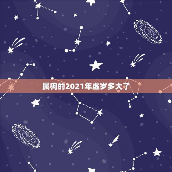 属狗的2021年虚岁多大了,属狗的人2021年多少岁? 属狗的2021年虚岁多大了,属狗的人2021年多少岁?