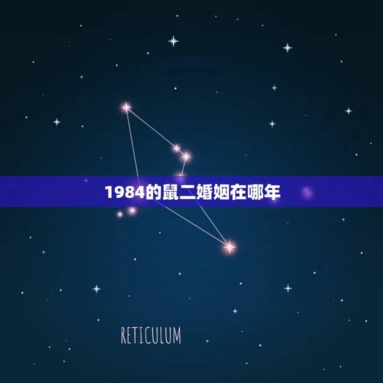 1984的鼠二婚姻在哪年，属鼠84年36岁需要注意什