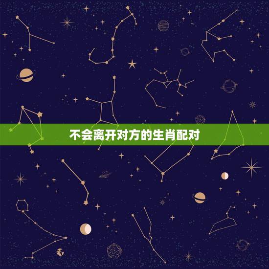 不会离开对方的生肖配对，对方离开了是什么软件