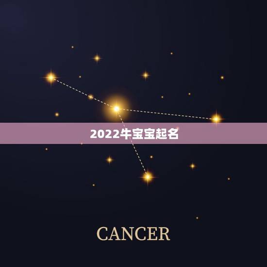 2022牛宝宝起名，2022 年出生的牛宝宝取名
