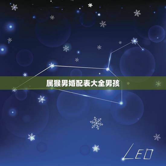 属猴男婚配表大全男孩，属猴的属相婚配表，属猴的和什么属相最配，属猴的属