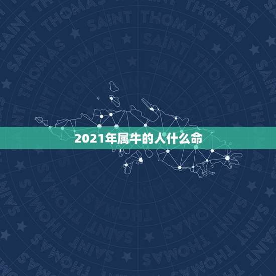 2021年属牛的人什么命，2021年是什么年什么命