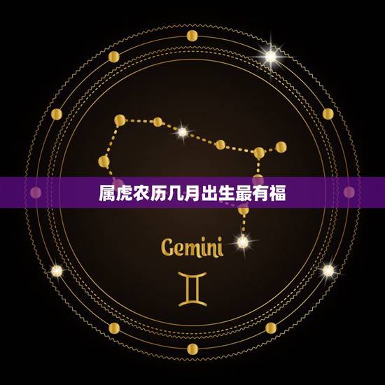 属虎农历几月出生最有福，属虎的孩子几月出生带财