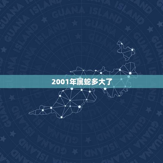 2001年属蛇多大了，属蛇的人今年多少岁