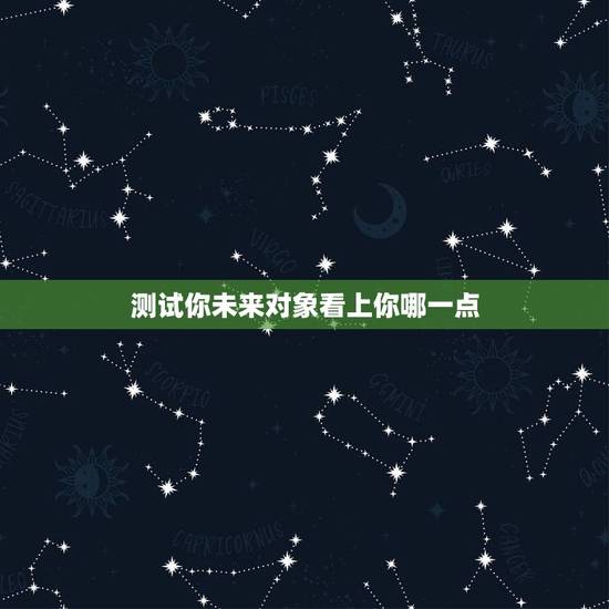 测试你未来对象看上你哪一点,说说看,你最看重未来结婚对象的哪一点? 测试你未来对象看上你哪一点,说说看,你最看重未来结婚对象的哪一点?