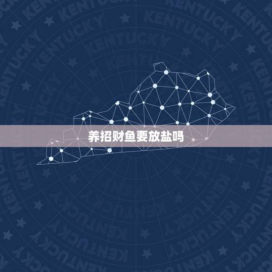 养招财鱼要放盐吗，养招财鱼的讲究