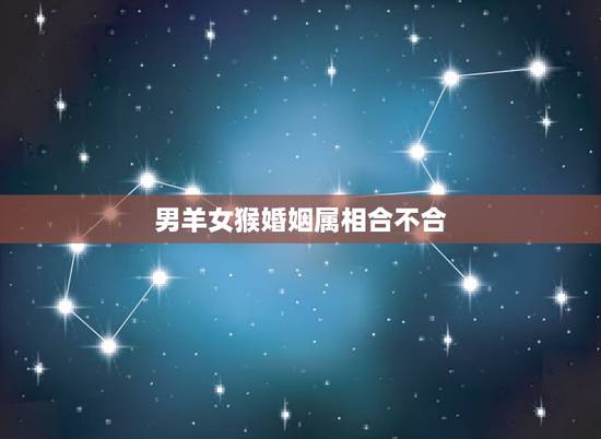 男羊女猴婚姻属相合不合,男羊和女猴婚姻配吗? 男羊女猴婚姻属相合不合,男羊和女猴婚姻配吗?