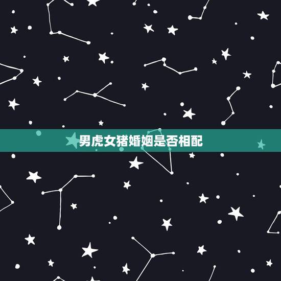 男虎女猪婚姻是否相配，男马女猪的婚姻相配