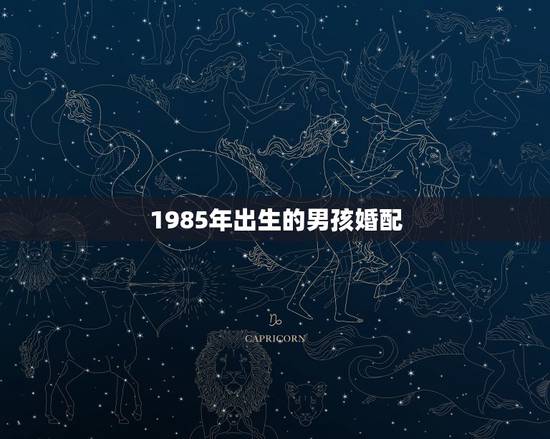 1985年出生的男孩婚配，85年属牛的和什么属相最配