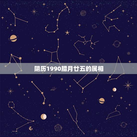 阴历1990腊月廿五的属相,1990年腊月二十五日出生的属象是什么 阴历1990腊月廿五的属相,1990年腊月二十五日出生的属象是什么