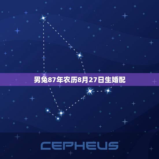 男兔87年农历8月27日生婚配,1987年属兔的命运和婚姻怎么样? 男兔87年农历8月27日生婚配,1987年属兔的命运和婚姻怎么样?