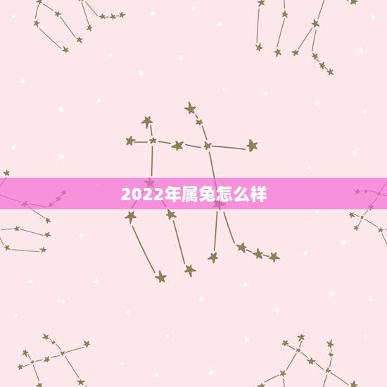 2022年属兔怎么样，生肖兔2022年运势大全