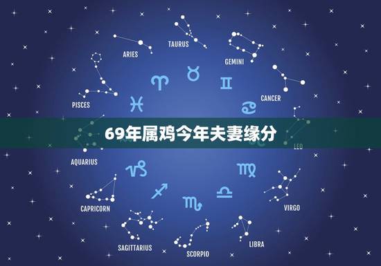 69年属鸡今年夫妻缘分，1981年属鸡的女人和1969年属鸡的男人姻缘