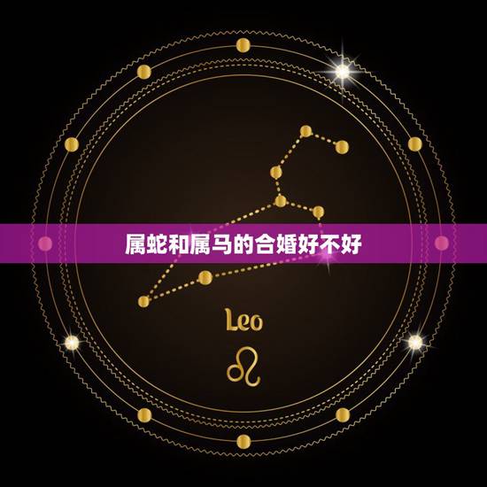 属蛇和属马的合婚好不好,属马和属蛇的结婚好吗 属蛇和属马的合婚好不好,属马和属蛇的结婚好吗