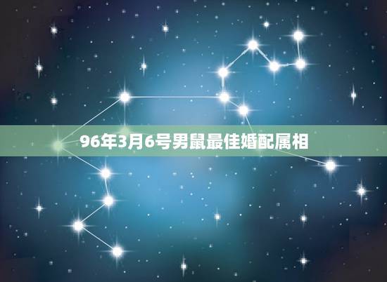 96年3月6号男鼠最佳婚配属相,96年属鼠的和什么属相最配 1996年 96年3月6号男鼠最佳婚配属相,96年属鼠的和什么属相最配 1996年