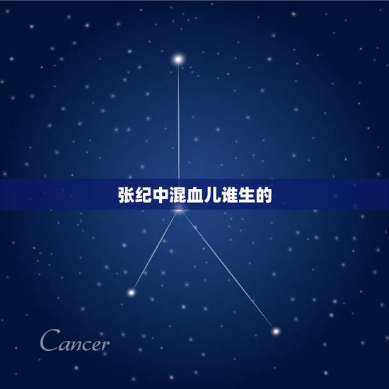 张纪中混血儿谁生的，张纪中有几个孩子？