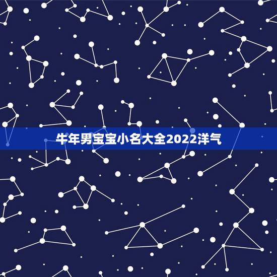 牛年男宝宝小名大全2022洋气，牛年女宝宝小名洋气时尚