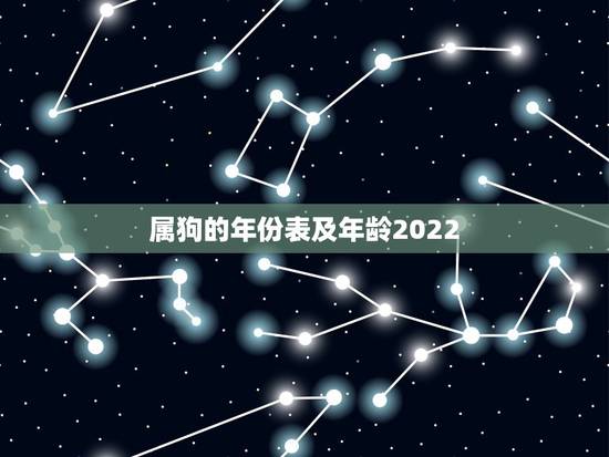 属狗的年份表及年龄2022,属狗的年份表对年龄 属狗的年份表及年龄2022,属狗的年份表对年龄