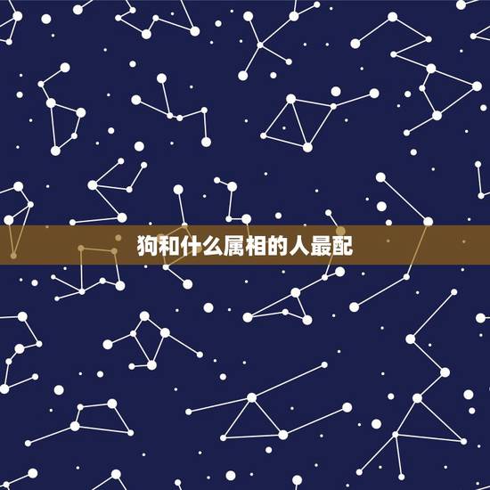 狗和什么属相的人最配，属狗的和什么属相最配