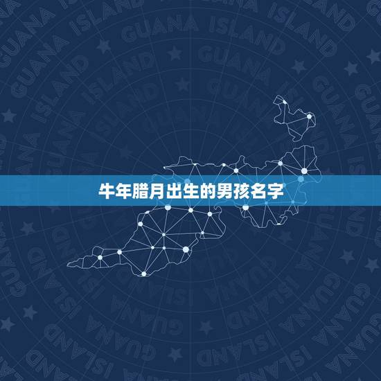 牛年腊月出生的男孩名字 牛年出生的男孩名字