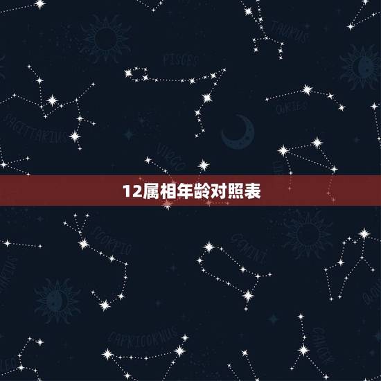 12属相年龄对照表,80后属相年龄对照表 12属相年龄对照表,80后属相年龄对照表