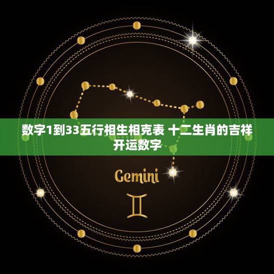 数字1到33五行相生相克表 十二生肖的吉祥开运数字 数字1到33五行相生相克表 十二生肖的吉祥开运数字
