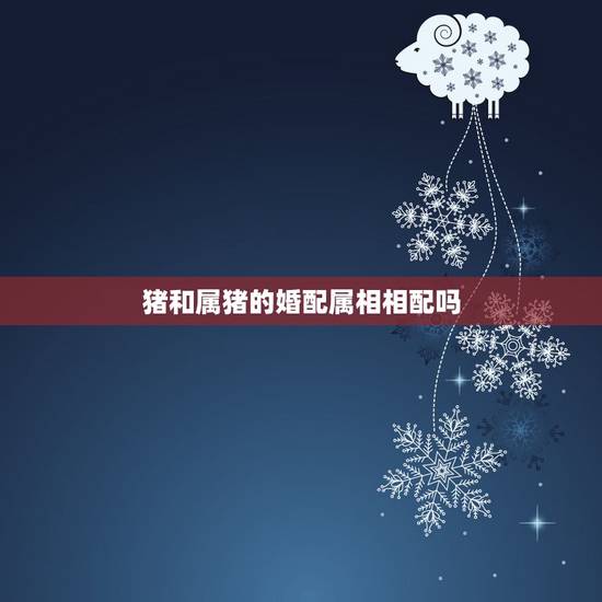 猪和属猪的婚配属相相配吗，属猪的和什么属相最相配？