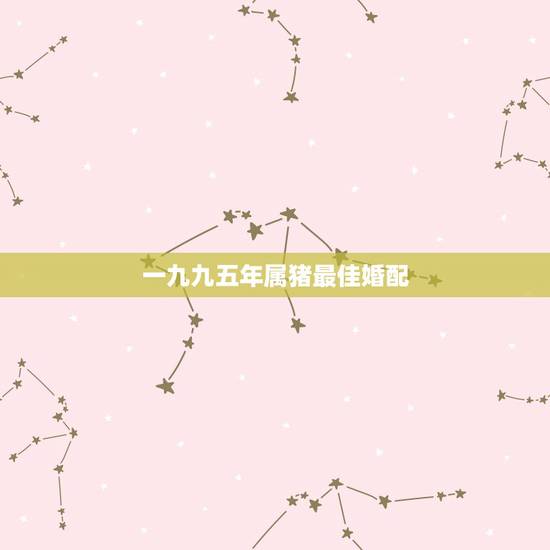 一九九五年属猪最佳婚配,95年属猪最佳婚配属相 一九九五年属猪最佳婚配,95年属猪最佳婚配属相