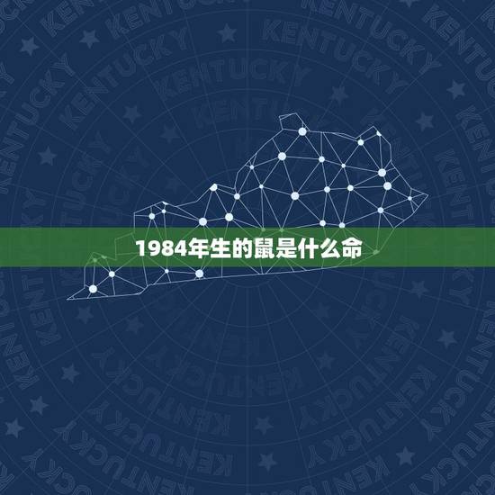 1984年生的鼠是什么命，84年属鼠是什么命