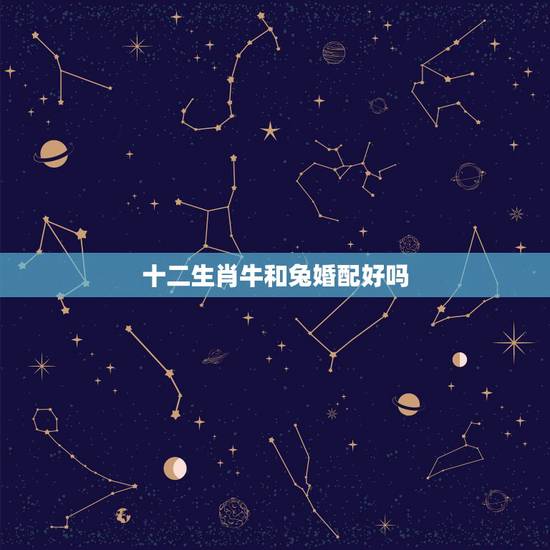 十二生肖牛和兔婚配好吗，属牛男和属兔女的相配吗