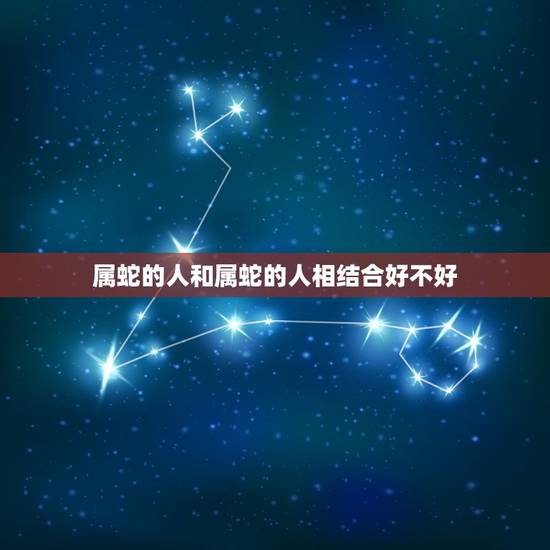 属蛇的人和属蛇的人相结合好不好,两个属蛇的人结婚好吗 属蛇的人和属蛇的人相结合好不好,两个属蛇的人结婚好吗