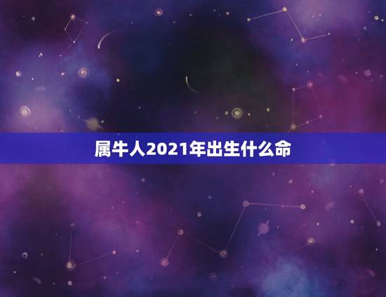属牛人2021年出生什么命，2021年出生的牛宝宝是什么命