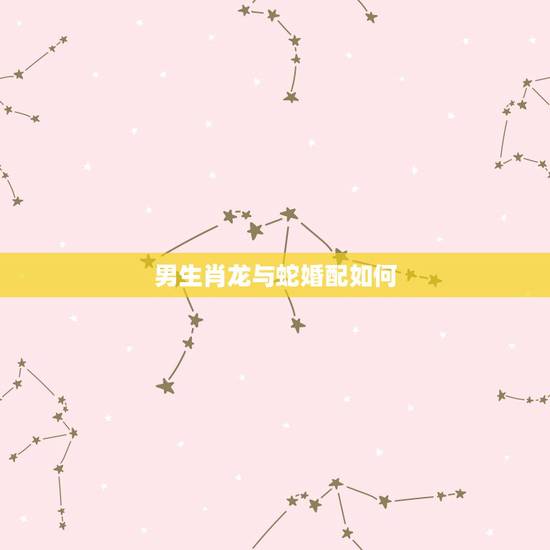 男生肖龙与蛇婚配如何,男属龙女属蛇相配合适吗 男生肖龙与蛇婚配如何,男属龙女属蛇相配合适吗