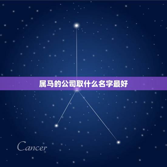 属马的公司取什么名字最好,帮忙取个公司名要洋气点的最好带有马字的 因为 属马的公司取什么名字最好,帮忙取个公司名要洋气点的最好带有马字的 因为