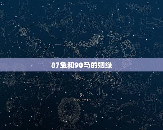 87兔和90马的姻缘，87年兔90女马生什么属相宝宝