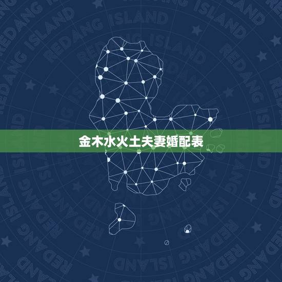 金木水火土夫妻婚配表，五行婚配表大全配