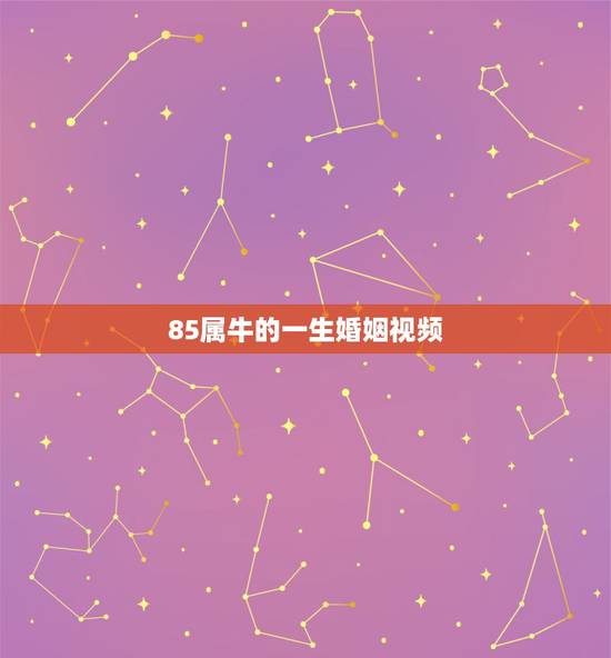85属牛的一生婚姻视频,97年属牛他的婚姻会遇到什么属相的婚姻呀 85属牛的一生婚姻视频,97年属牛他的婚姻会遇到什么属相的婚姻呀