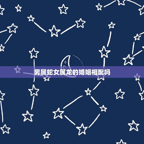 男属蛇女属龙的婚姻相配吗，蛇配龙的婚姻好不好